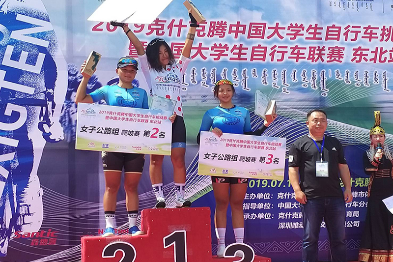 嘉藥女子車隊陳俞欣與張雅雯分獲爬坡賽2、3名