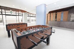Dormitory hand soccer table