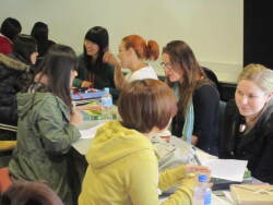 Students in class on the 2012 Australian Study Tour