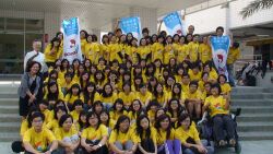 Group photo of service education volunteers