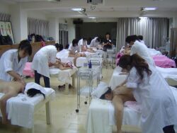 Students testing for the International Aromatherapist Elementary Level Certificate