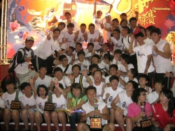 Champions in the university division of the 2011 Tainan International Dragon Boat Championship
