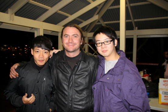 CNU students Alex Hsu (Applied Foreign Languages) and Cloud Chen (Medical Chemistry) with a new friend from Southern Cross University.