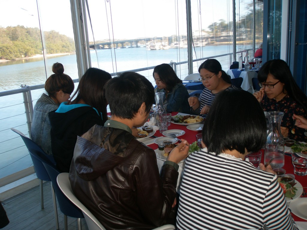 A steak lunch to celebrate after a morning of successful oral presentations.