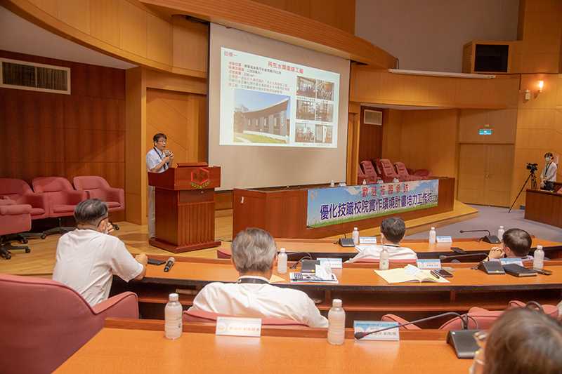 嘉藥環工系教授林瑩峰介紹再生水類產線與人才培育基地