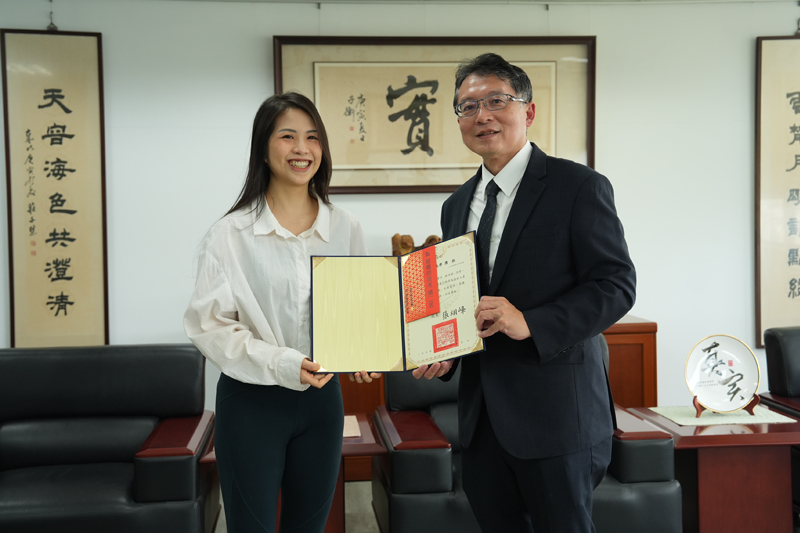 嘉藥保營系學生林詩敏是今年營養師高考榜眼