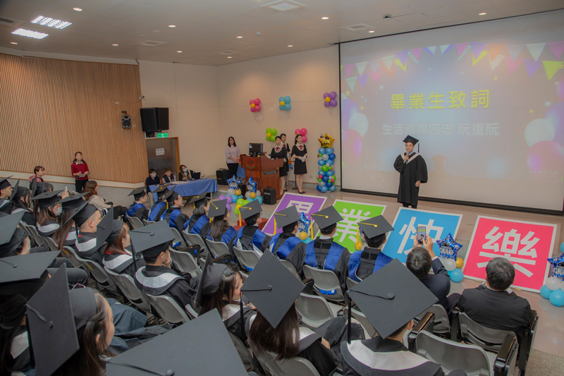 嘉藥生活系越南國際專班畢業生阮重阮以流利的中文分享台灣求學心路歷程