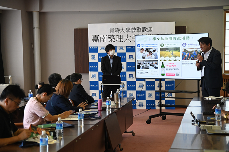 跟青森大學分享USR計畫執行內容