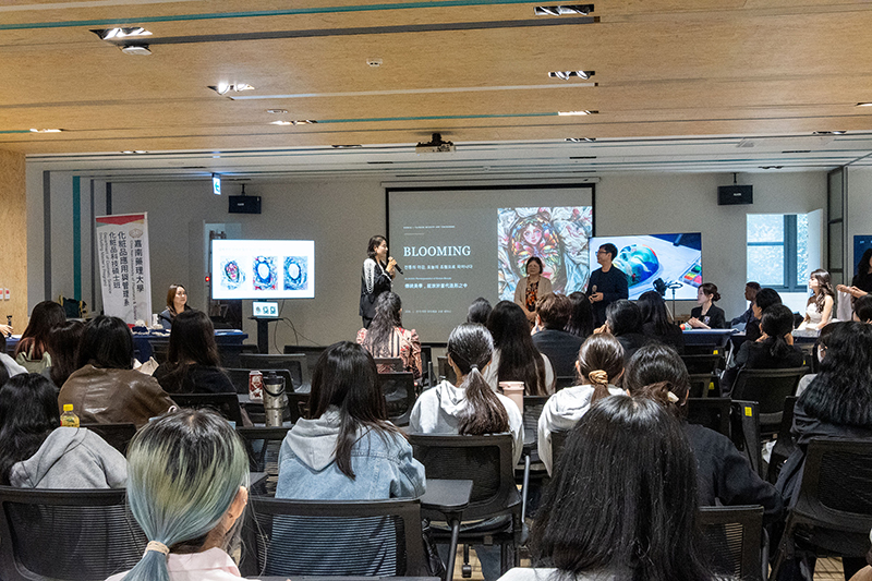 韓國昌信大學藝術學院院長禹美玉教授介紹立體藝術面具設計技法