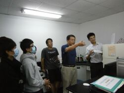 Flow Cytometry Class (Professor Cheng Rong-Hua, second from right)