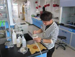 Fermented liquid filtration experiment