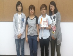 Students of the Department of Cultural Activities Development attending the Kinmen International Invention and Design Fair 2014