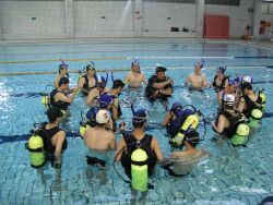 Water rescue training activity for students of the Department of Sports Management