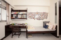 Inside a student dormitory room