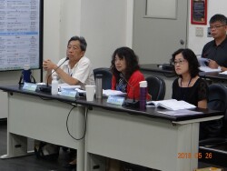 2018 Confucianism and Culture Cross-Straits Postgraduate Academic Seminar was hosting a comment by Professor Tian-Fa, Ou (first from left).