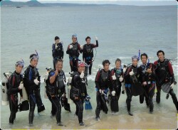 Training for PADI international professional diving certification